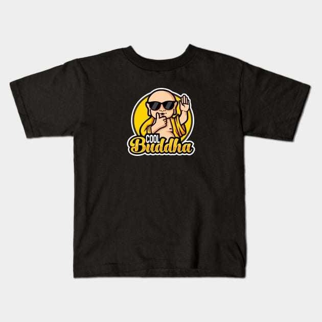 Cool Buddha Kids T-Shirt by TambuStore